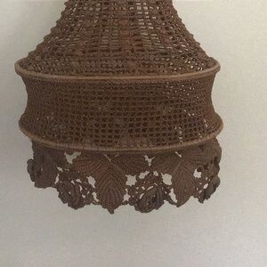 Crochet Artisian-Made Lampshade Cover